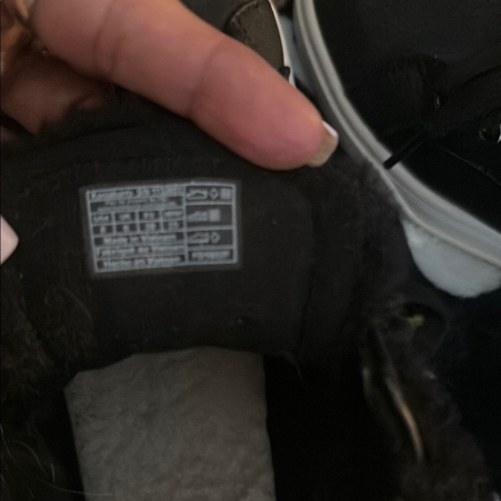 Kookaburra by UGG Black and White Sneakers with fur ankles